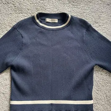 Andemiu 라인 니트 도킹 원피스