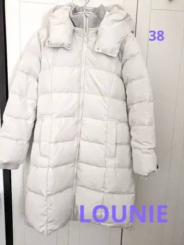 LOUNIE 후드 부착 다운 코트