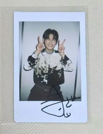 INI 기무라 마사야 친필 사인 폴라로이드