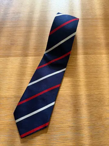 네이비 스트라이프 넥타이