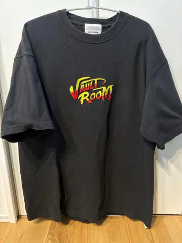 VAULTRoom 스트리트 파이터 콜라보 블랙 T셔츠 L