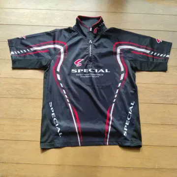SPECIAL 낚시 T셔츠 M 사이즈 블랙/빨간색