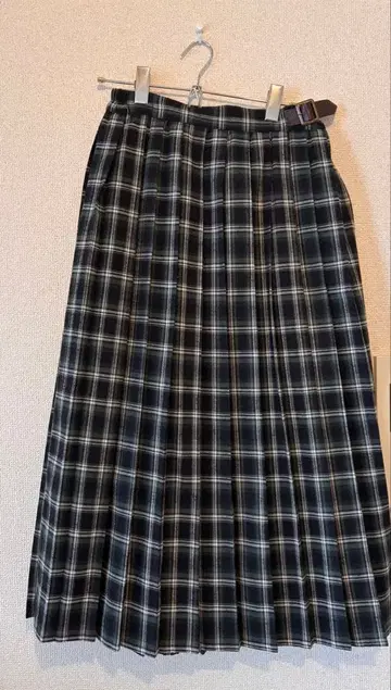 SM2 체크 플리츠 스커트 두꺼운 원단 소재