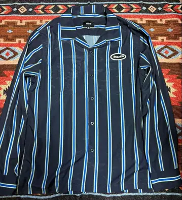 HUF 스트라이프 긴팔 셔츠 M