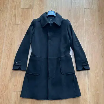 [ A.P.C. ] 아페쎄 캐시미어 혼방 울 코트 블랙 사이즈 34