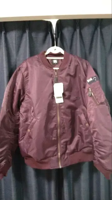 캔터베리 MA-1 플라이트 자켓 버건디 택 포함 새상품 빅 사이즈