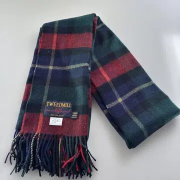 TWEEDMILL 울 체크 머플러 트위드밀