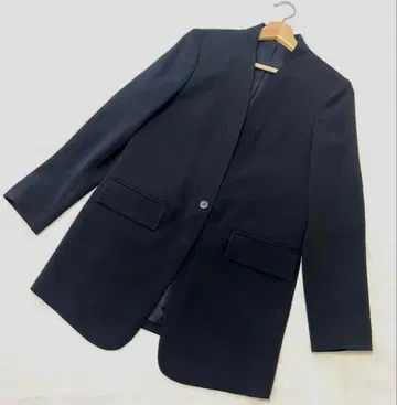 Theory 띠어리 노카라 자켓 사이즈 4 L 블랙