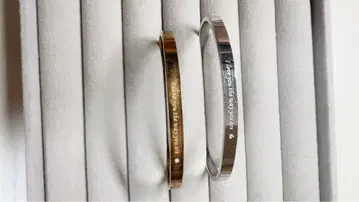 CTM ST 페어 뱅글 다이아몬드 써지컬 스테인리스