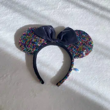미키 모양 라메 머리띠