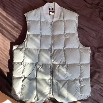 Eddie Bauer 블랙 택 다운 베스트 라이트 그레이