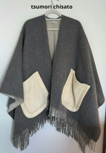 츠모리치사토 이탈리아 GIBIWEAR사 포켓 판초