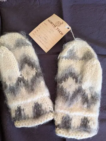 NORTH TECH 울 미튼 아이보리 그레이