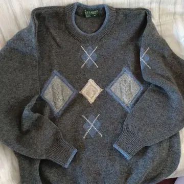 LYLE & SCOTT 그레이 램스울 스웨터 M