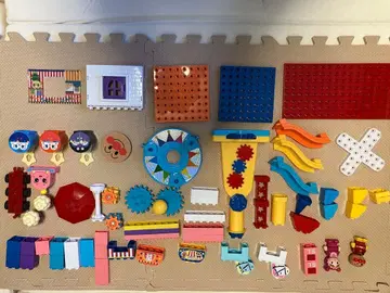 블록라보 호빵맨 커다란 관람차가 대변신! 빙글빙글 놀이공원 블록