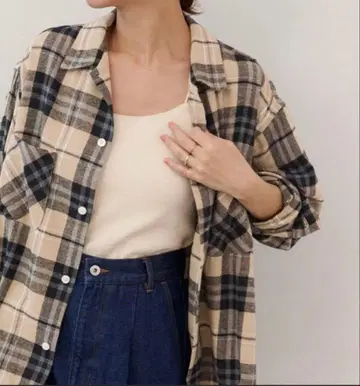 DAN RIVER WORN OUT CHECK 레리움 셔츠