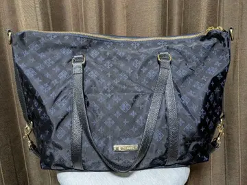 russet 블랙 나일론 토트백