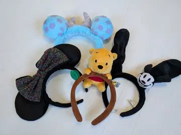 디즈니 머리띠 묶음 판매 샐리 오즈월드 미니 푸우