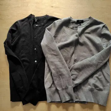 Theory 긴팔 가디건 2색 (블랙, 그레이) 세트