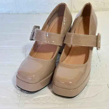 DSGZ&FASHION 통굽 메리 제인 베이지 22.5cm 스트랩