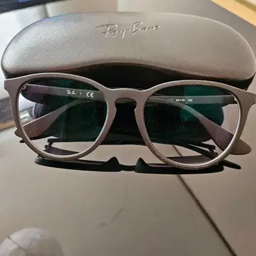 Ray-Ban 블랙 프레임 안경 케이스 포함