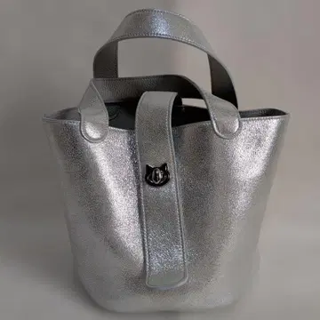 미사용 필로소피 키라키라 바게트 백 PAW / 실버