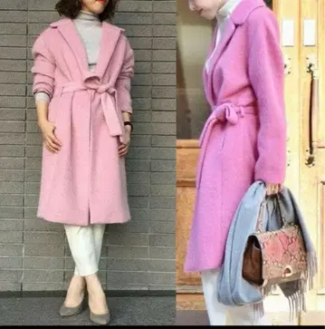 [ 정가 44280엔 ] 스앤스팬 모헤어 샤기 울 코트