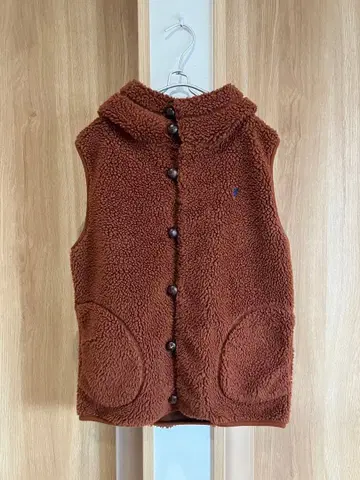 짐플렉스 베스트 싸개 버튼 브라운 L 사이즈 16 새상품급 보아