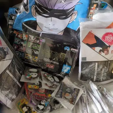 반다이 애니메이션 굿즈 세트 미사용