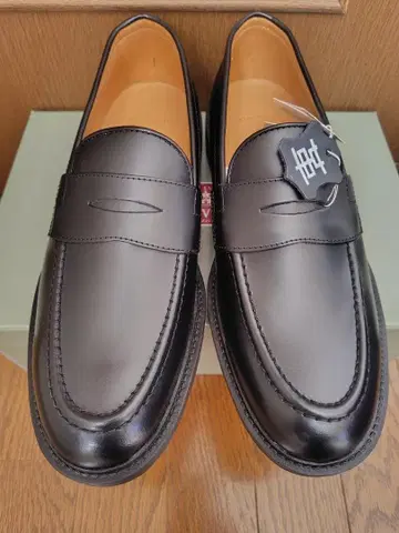 [ 새상품 미사용 ] 블랙 로퍼 TV3103 26.5cm 소가죽