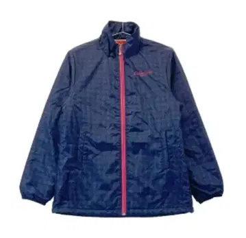 마리끌레르 스포르 지퍼 패딩 자켓 하운드투스 체크 네이비 계열 L