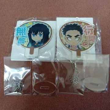 [ 낱개 판매 불가 ] 귀멸의 칼날 데코 부채 키체인 (토키토 히메지마)