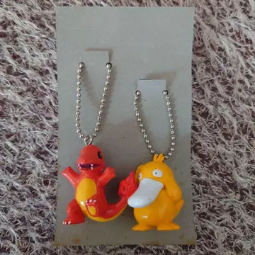 포켓몬스터 리자드&코닥 레트로 볼 체인 마스코트