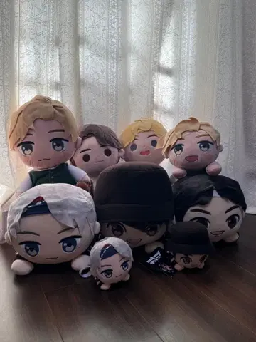 K-POP 아이돌 봉제 인형 9체 누워있는 TinyTAN