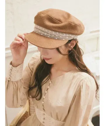 튤 리본 헌팅 캡