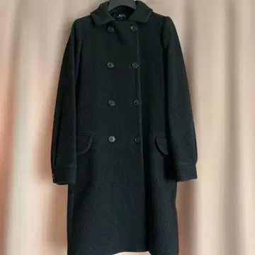 A.P.C. 울 코트 차콜 그레이