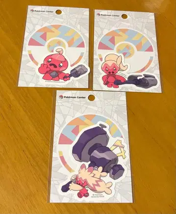 포켓몬 붙였다 떼는 스티커 3종 세트