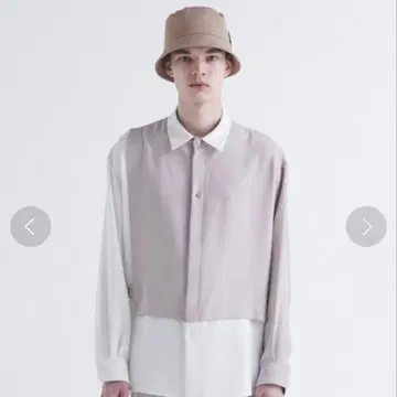 [기간 한정 가격 인하] [CULLNI(쿨니)] 더블 새틴 콤비 셔츠