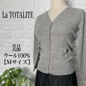 La TOTALITE 울 100% 니트 가디건 [ M 사이즈 ] 새상품급