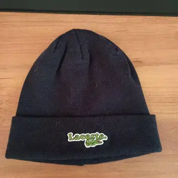 Lacoste 네이비 니트 모자