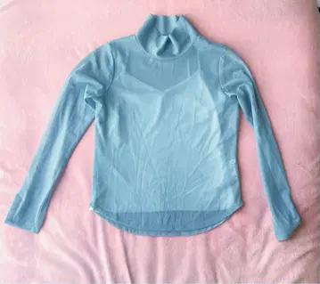 LILYBROWN 오간자 비침 블루 이너 포함 상의