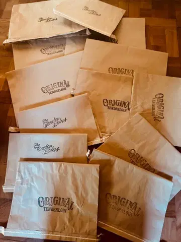 텐더 로인 쇼핑백 13개 세트