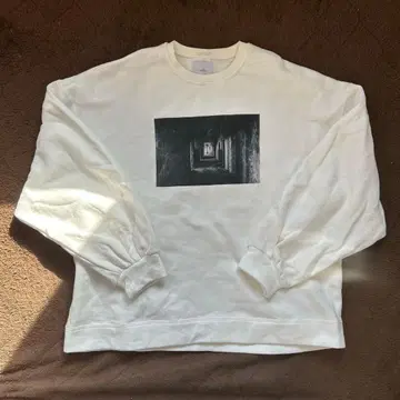 welise 헤비 웨이트 맨투맨 모드 프린트 오버 사이즈 풀오버