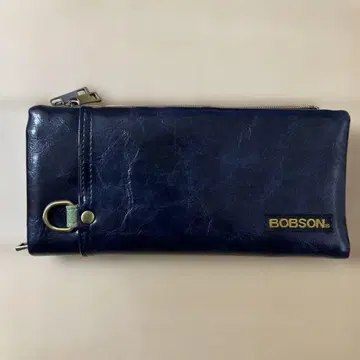 BOBSON 네이비 장지갑