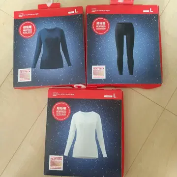 HEATTECH L 사이즈 긴팔 T셔츠 레깅스 세트