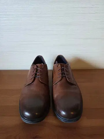 브라운 가죽 드레스 슈즈 레이스업 water tech