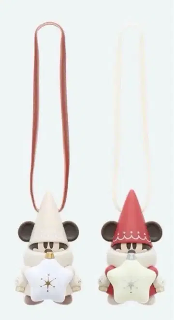 미사용 새상품 디즈니 리루린린 캡슐 토이 화이트 & 빨간색 세트