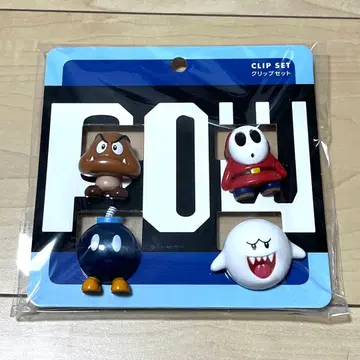 [ 익명 배송 ] USJ 유니버셜 마리오 클립 세트 미사용 새상품