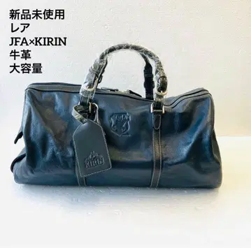 미사용 새상품 KIRIN98 JFA 축구 일본 대표 보스턴 백 소가죽