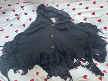 빈티지 데미지 판초 y2k 그런지 페어리 그런지